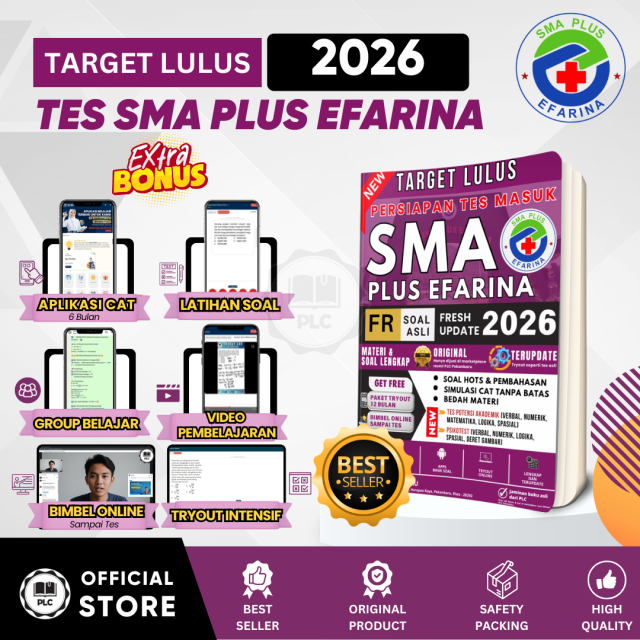 Buku Tes Masuk  SMA Plus Efarina 2026/2027