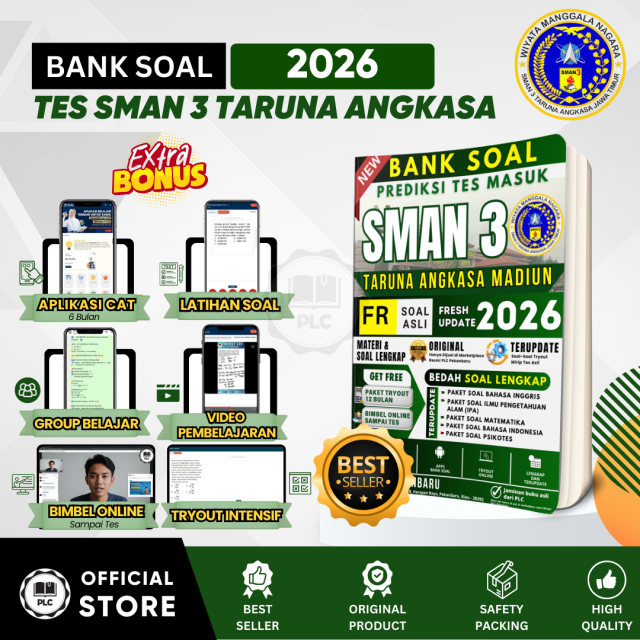 Buku Tes Masuk SMAN 3 Taruna Angkasa Madiun 2026/2027
