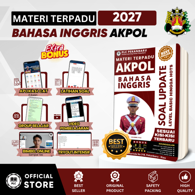 Buku Tes Bahasa Inggris AKPOL- Materi dan Bank Soal Tes Bahasa Inggris Akpol 2026/2027