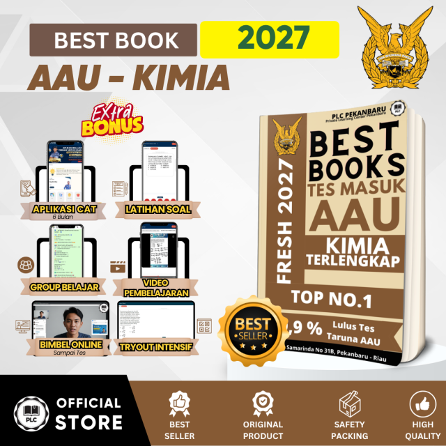 Buku Tes AAU - Materi & Bank Soal KIMIA Tes Masuk AAU 2026/2027