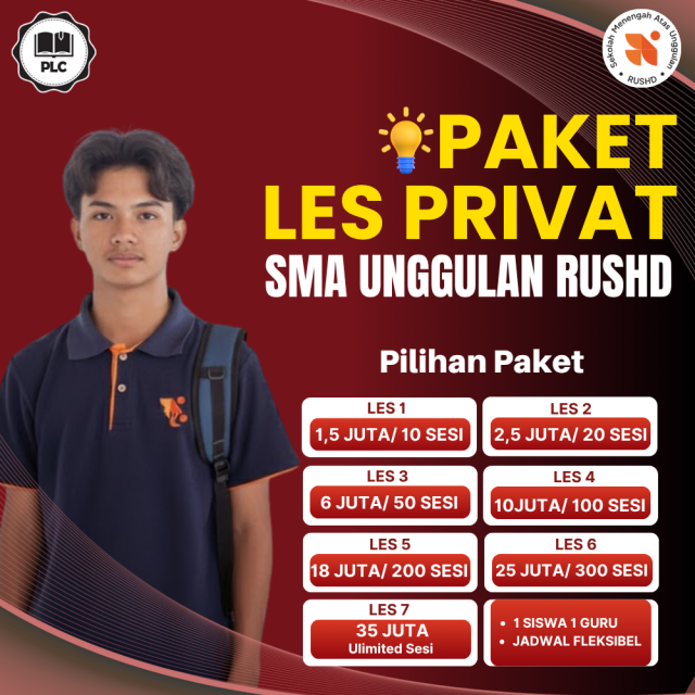 paket-les-privat-sma-unggulan-rushd