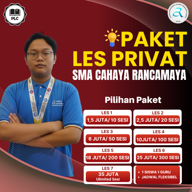 PAKET LES PRIVAT SMA CAHAYA RANCAMAYA