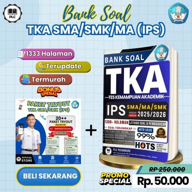 E-BOOK BANK SOAL TKA SMA/SMK/MA (IPS)