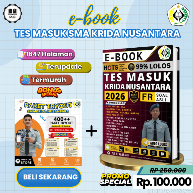 E-BOOK TES MASUK SMA KRIDA NUSANTARA