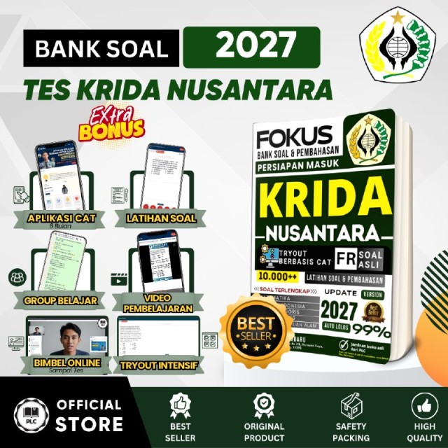 Buku SMA Krida Nusantara - Bank Soal Lengkap Persiapan Masuk Krida Nusantara 2026/2027