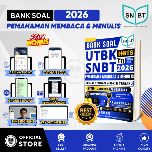 Buku UTBK 2026 - Bank Soal Pemahaman Membaca & Menulis Persiapan Tes UTBK SNBT 2026