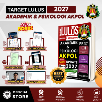 Buku Tes AKPOL 2026 - Materi & Bank Soal  Tes Akademik & Psikologi AKPOL  2027
